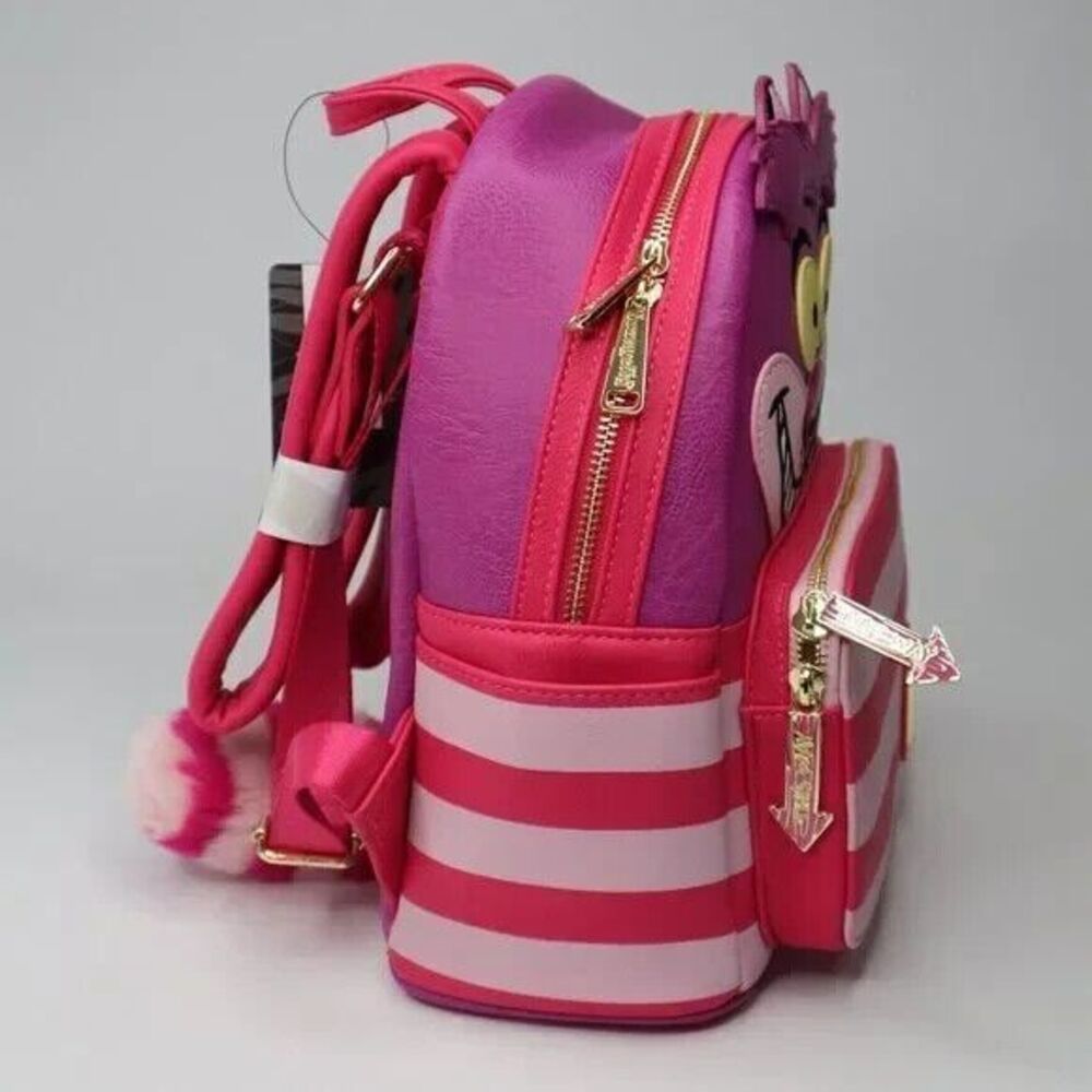 Loungefly Disney Alice in Wonderland Cheshire Cat figural Mini Backpack - Picture 6 of 8